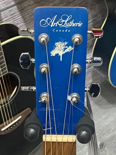 Art & Lutherie Cedar Blue Acoustic Guitar 2